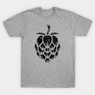 Vintage Beer Hops (black) T-Shirt